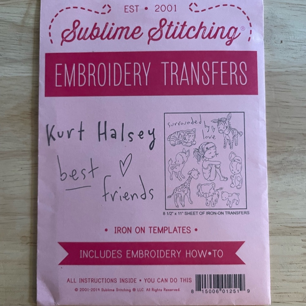 Sublime Stitching Embroidery Patterns - Kurt Halsey and Kokeshi Dolls